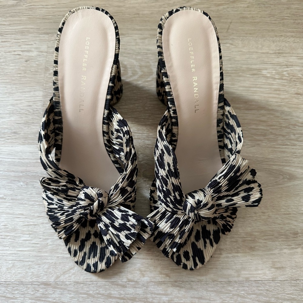 Loeffler Randall - Leopard - Penny Plated Bow Sandals